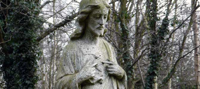 a cemetery memorial
