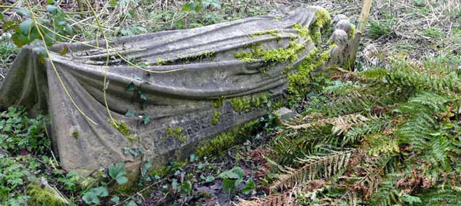 a cemetery memorial